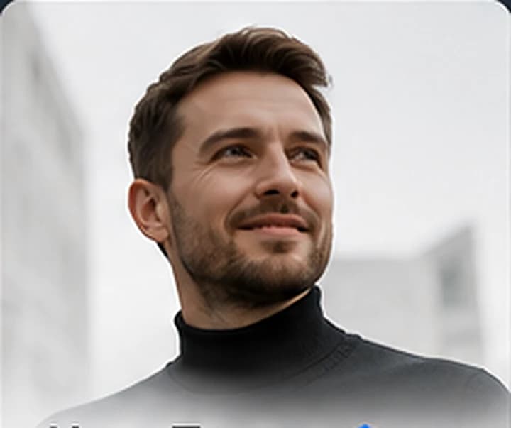 Портрет Ивана Петрова на светлом фоне